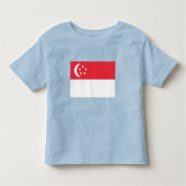 Singapore Flag Kinder Shirts (Voorkant)