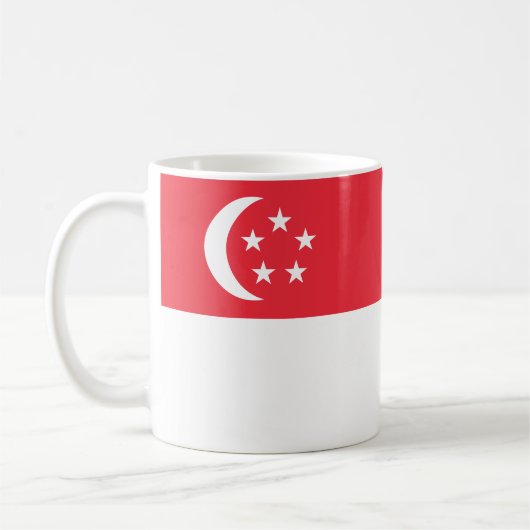 Singapore Flag Koffiemok (Links)