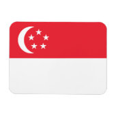 Singapore Flag Magneet (Horizontaal)