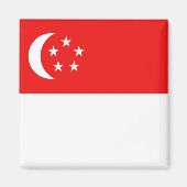Singapore Flag Magnet (Voorkant)