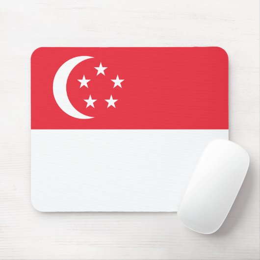 Singapore Flag Magnet Muismat (Met muis)