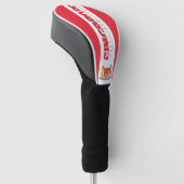 Singapore Flag Prachtige Patriotic Golfheadcover (Schuin)