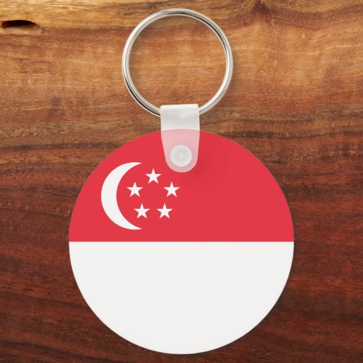 Singapore Flag Sleutelhanger (Voorkant)