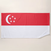 Singapore Flag Strandlaken (Voorkant)