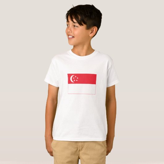 Singapore Flag T-shirt (Voorkant volledig)