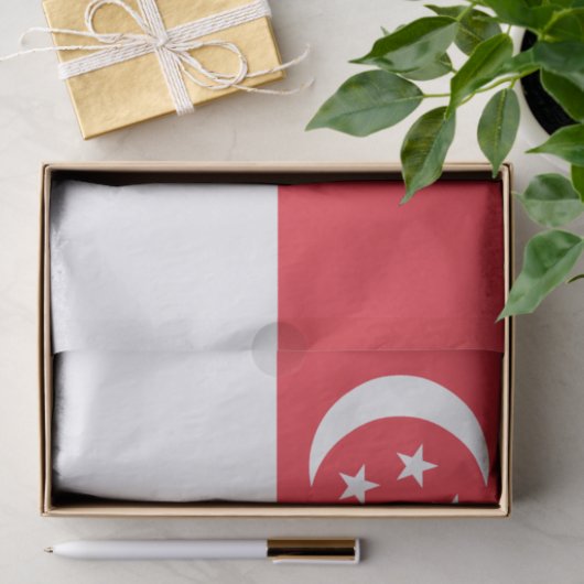Singapore Flag Tissuepapier (Geschenk)