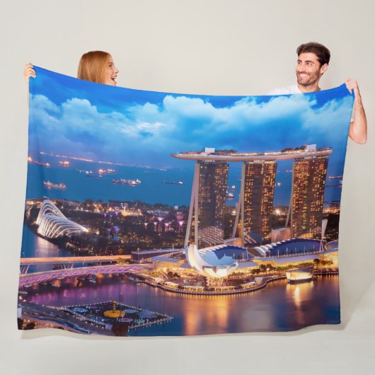 Singapore Fleece Blanket (In situ)