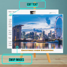 Singapore Flyer & Marina Bay Sands Modern