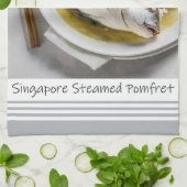 Singapore gestoomde Pomfret keukenhanddoek (Gevouwen)