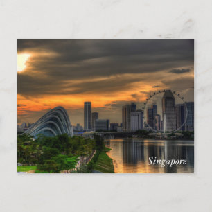Singapore Goldenhour Briefkaart