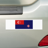 Singapore Government Ensign Bumpersticker (Op auto)