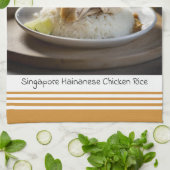 Singapore Hainanese kip rijst keukenhanddoek (Gevouwen)