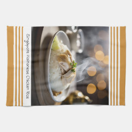 Singapore Hainanese kip rijst keukenhanddoek