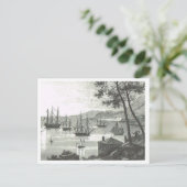 Singapore haven 1819 briefkaart (Staand voorkant)