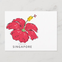 SINGAPORE HIBISCUS COLLECTIE BRIEFKAART