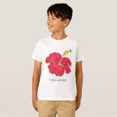 SINGAPORE HIBISCUS COLLECTIE T-SHIRT (Voorkant volledig)