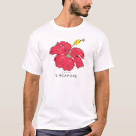 SINGAPORE HIBISCUS COLLECTIE T-SHIRT