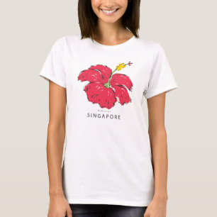 SINGAPORE HIBISCUS T-Shirt (lichte stoffen)