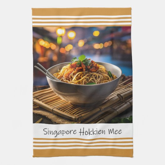 Singapore Hokkien Mee Keukenhanddoek (Verticaal)