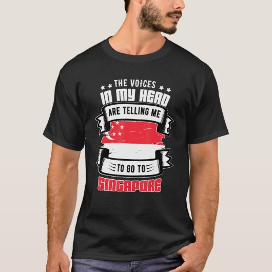 Singapore in mijn hoofd t-shirt (Voorkant)