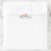 Singapore is daar geweest ronde sticker (Tas)