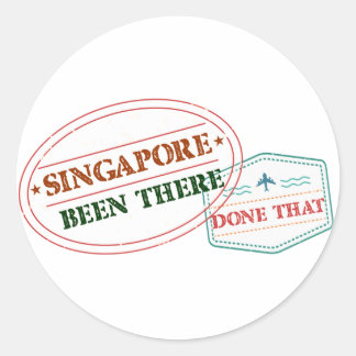 Singapore is daar geweest ronde sticker