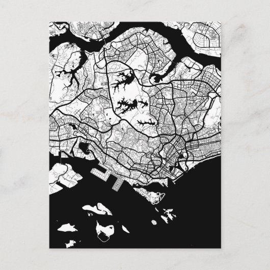 Singapore Kaart (Voorkant)