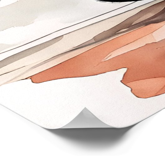 Singapore kat - kat kunst print (Hoek)