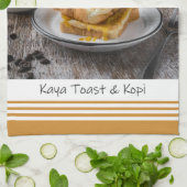 Singapore Kaya Toast & Kopi Keukenhanddoek (Gevouwen)