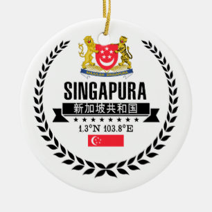 Singapore Keramisch Ornament