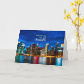 Singapore Kerstmis Kaart (Gele Bloem)