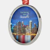 Singapore Kerstmis Metalen Ornament (Links)