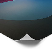 Singapore kubistische skyline - moderne geometrisc poster (Hoek)