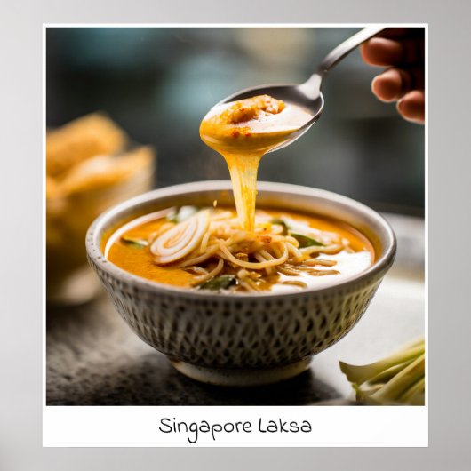 Singapore Laksa - Archief Print (Voorkant)