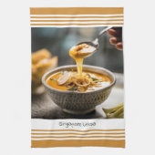Singapore Laksa keukenhanddoek (Verticaal)
