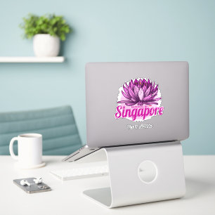 Singapore Lotus Flag vakantie souvenir Sticker