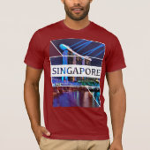Singapore Mannen T Shirt top Gift (Voorkant)