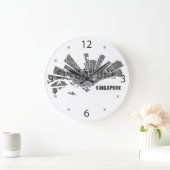 Singapore Map Clock Grote Klok (Huis)