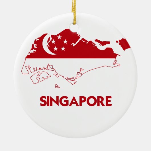 SINGAPORE MAP KERAMISCH ORNAMENT (Achterkant)