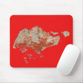 Singapore Map Mousepad Muismat (Met muis)