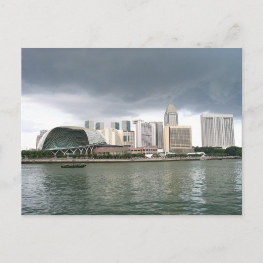 Singapore Marina Bay Briefkaart (Voorkant)