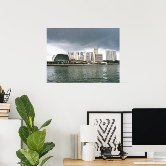 Singapore Marina Bay Poster (Thuiskantoor)