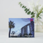 Singapore Marina Bay Sands briefkaart (Staand voorkant)