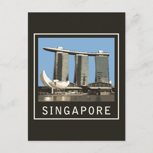 Singapore Marina Bay Sands Briefkaart (Voorkant)