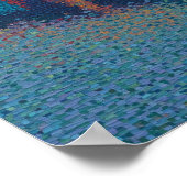 Singapore Marina Bay Sands Pointillisme Skyline Poster (Hoek)