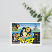 SINGAPORE MERFAMILY® Post Card Briefkaart (Staand voorkant)