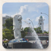 Singapore (Merlion) Bier Onderzetter (Voorkant)