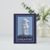 Singapore Merlion Briefkaart (Staand voorkant)