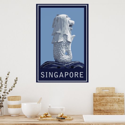 Singapore Merlion Poster (Keuken)