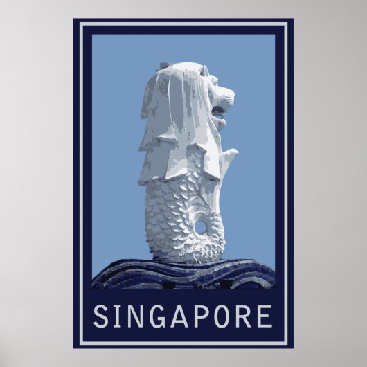 Singapore Merlion Poster (Voorkant)